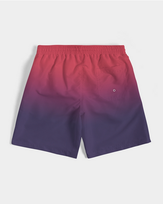 Purple Horizon Men's Medium Length Swim Trunks