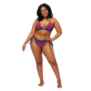 Purple Horizon Two Piece String Bikini