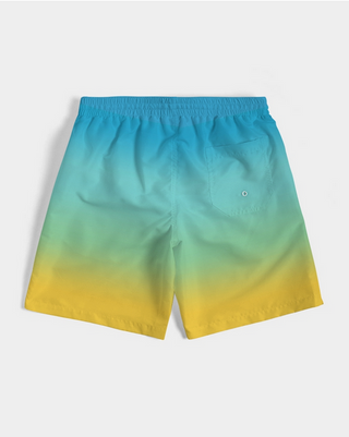 Ocean View Couple Swimwear Lace-up Swimsuit & Trunk Set